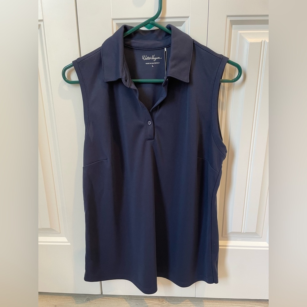 NWT - Walter Hagen Navy Sleeveless Golf Polo ⛳️